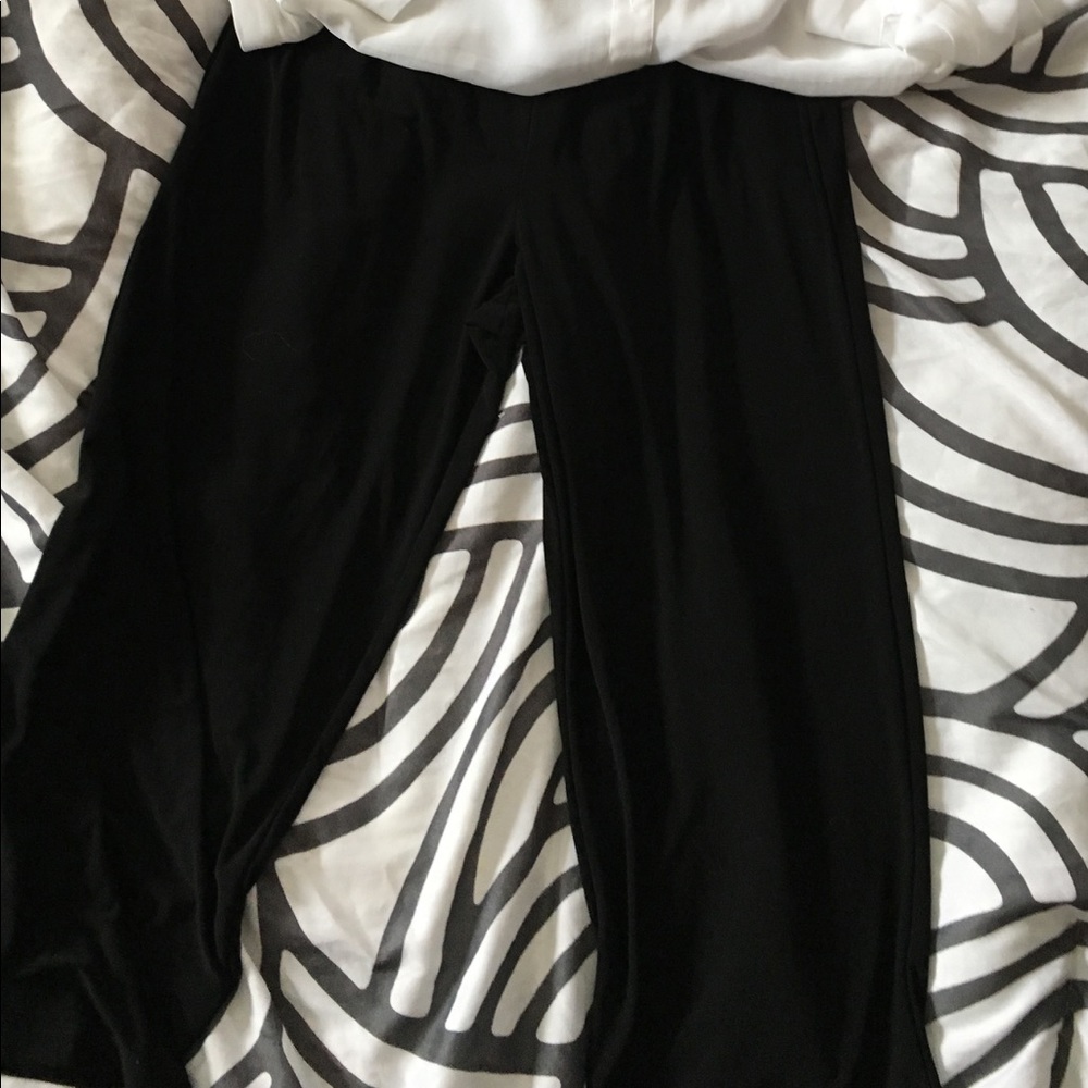 Black Crop Pants